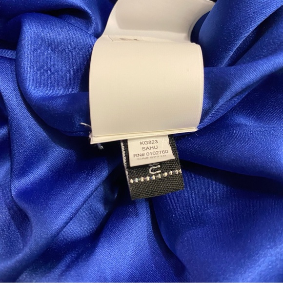 NWT Kate Spade tropical foliage blue sleeveless Alice dress - Picture 10 of 11